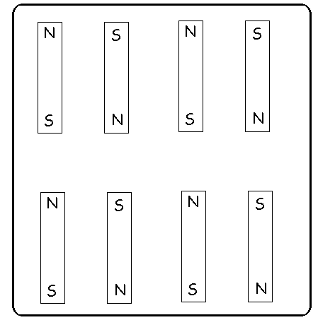 artificial alternations magnetic pattern